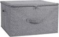 ANMINY Storage Bins with Zipper Lids 36 Qt Lidded Fabric Storage Boxes Baskets by ANMINY