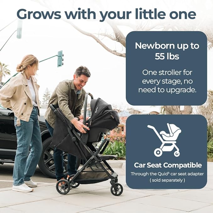 Inglesina Quid³ Stroller, Cosmic Black - Image 2