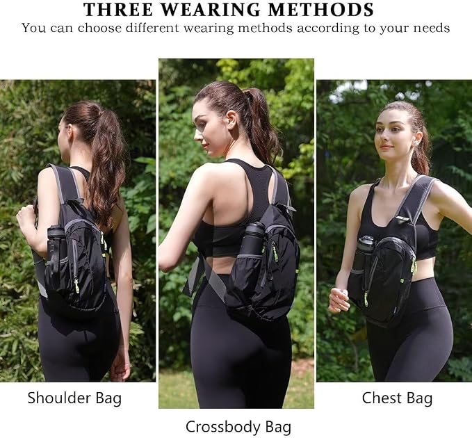 TITECOUGO Small Sling Bag, Lightweight Crossbody Backpack - Image 6