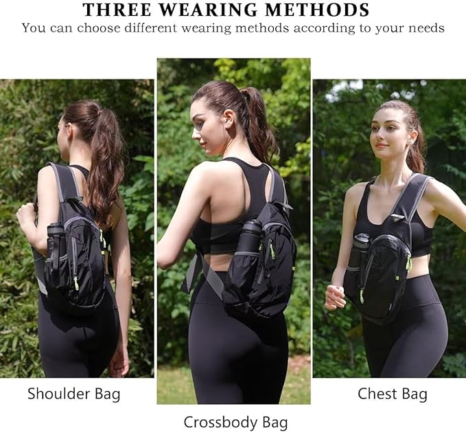 TITECOUGO Small Sling Bag, Lightweight Crossbody Backpack - Image 6