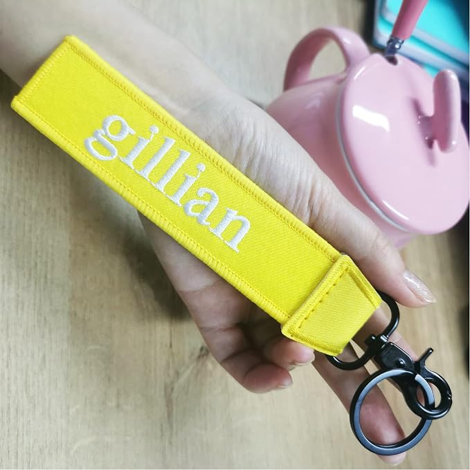 Custom Luggage Tags, Custom Personalized Luggage tag Name, Embroidery Key Ring - Image 5