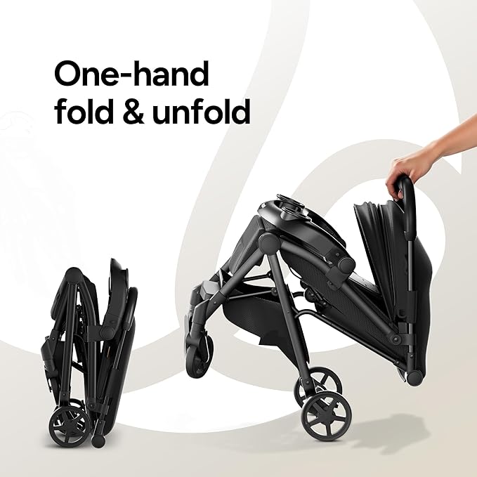 Mompush Lithe V2 Lightweight Travel Stroller, Compact Foldable Baby Stroller - Image 4