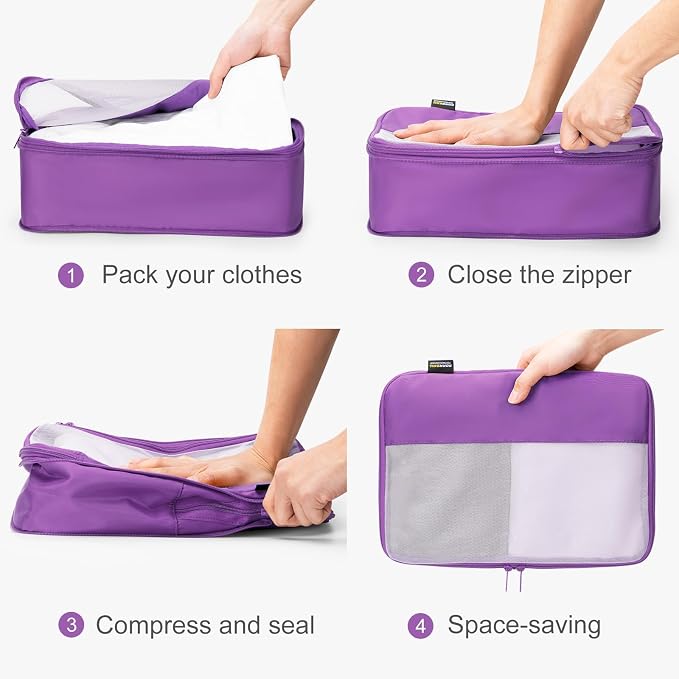 4 Set Compression Packing Cubes - Image 3