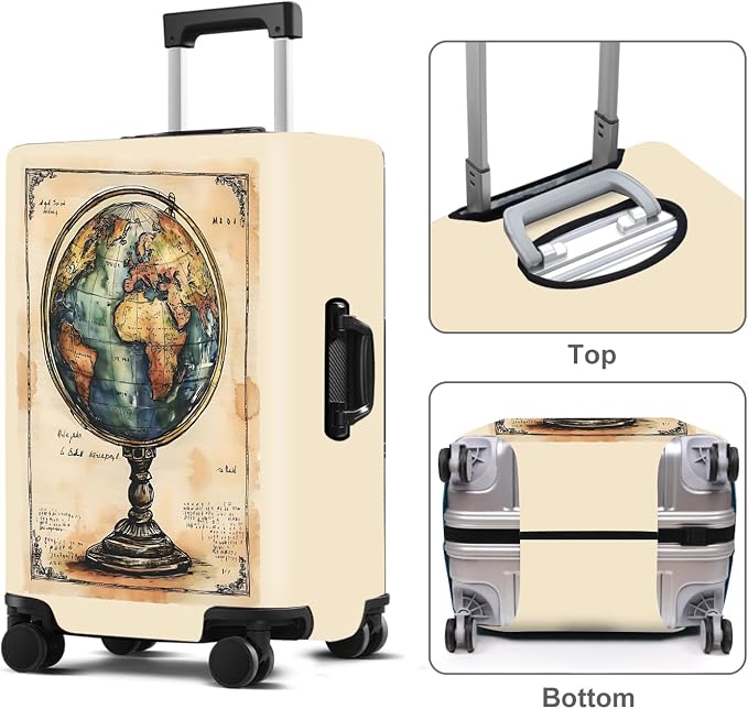 Luggage Cover Washable Suitcase Protector Anti-scratch Suitcase cover Fits - Image 2