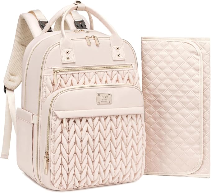 Diaper Bag Backpack, Stylish Baby Diaper Bag, Waterproof Travel Diaper by Tealari