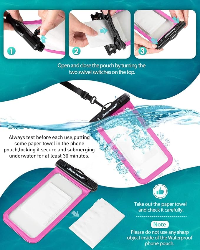 Hiearcool Waterproof Phone Pouch, Waterproof Phone Case - Image 5