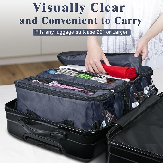 Hanging Travel Organizer, Carry-On Luggage Suitcase Organizer, Portable Travel - Image 4