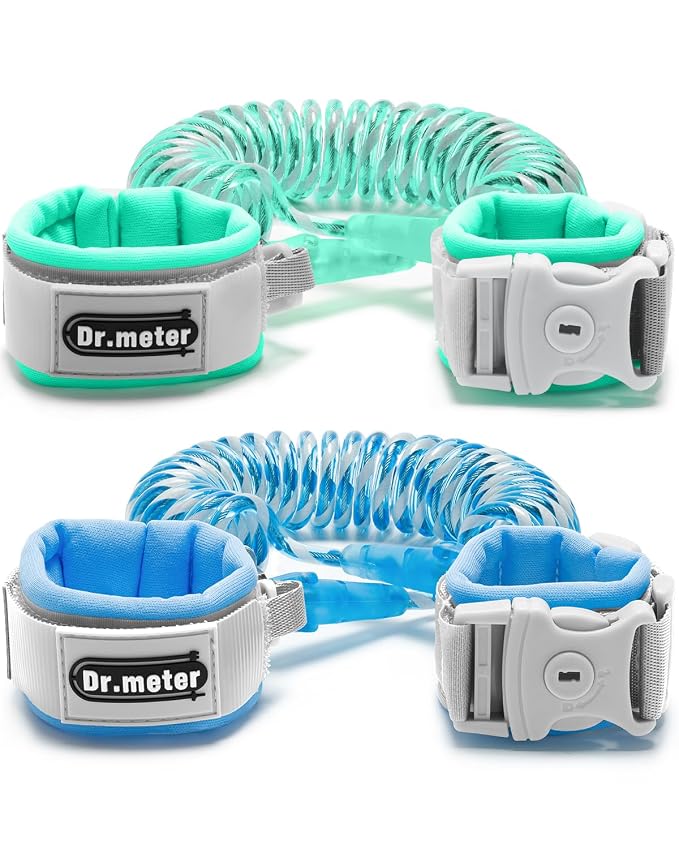 Dr.meter Anti Lost Wrist Link, 2 Pack Toddler Safety Leash by Drmeter