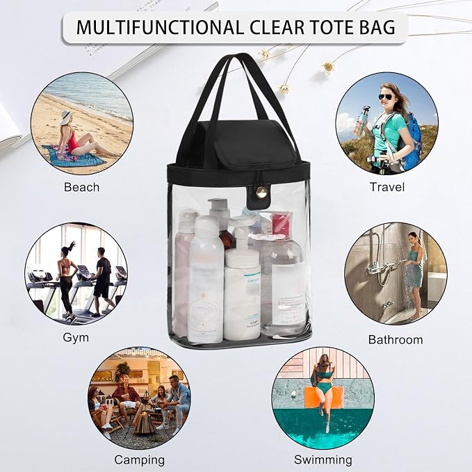 Travel Toiletry Bag, Hanging Clear Toiletry Bag - Image 7
