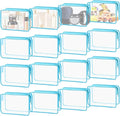 16 Pieces Clear Cosmetic Bags, PVC Clear Pouch by YedsIntu