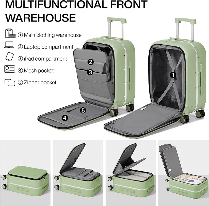 mixi Luggage Suitcase with Spinner Wheels - Image 4