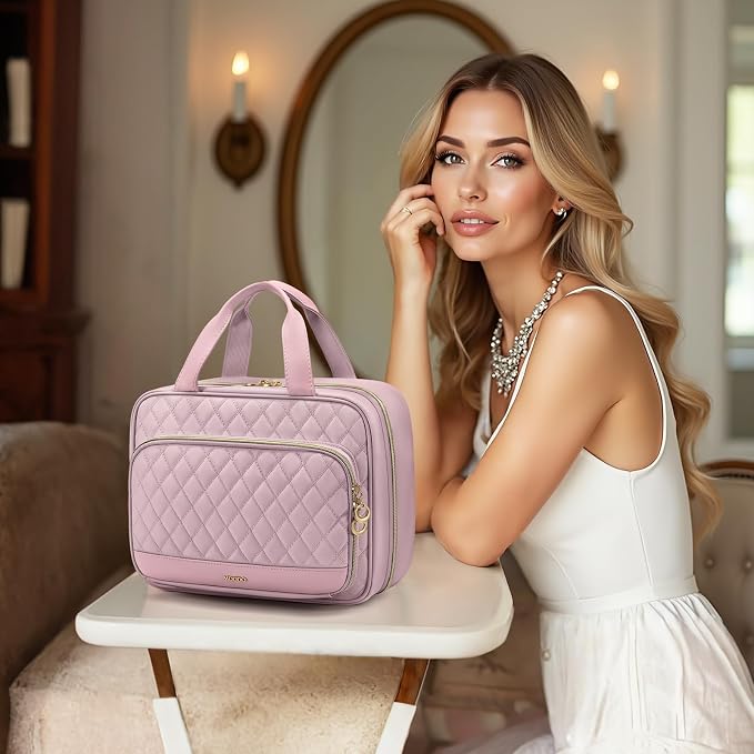 Travel Toiletry Makeup Bag for Women Hanging Toiletry Bag Cosmetic Organizer - Image 2