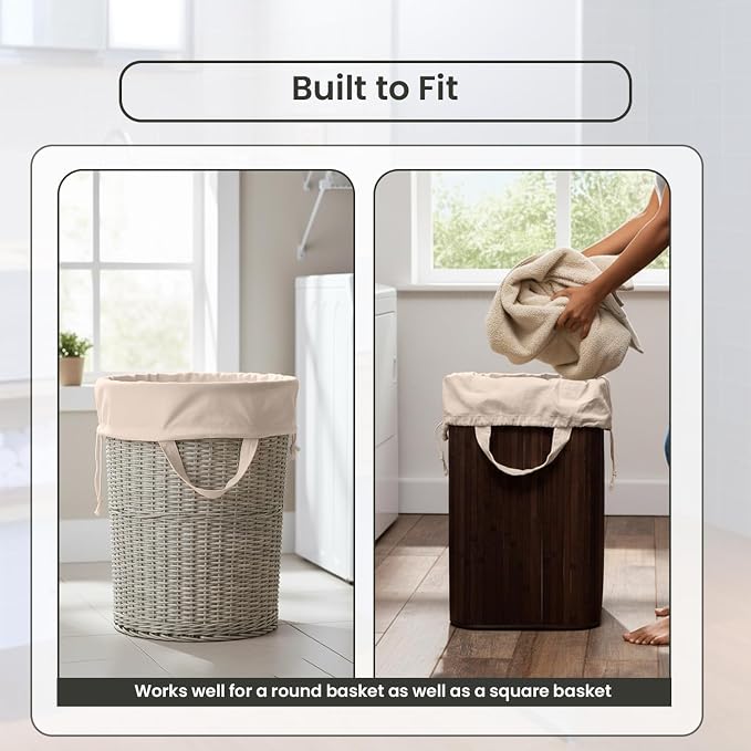 LFH Home Large Premium 100% Cotton Canvas Laundry Bag - Image 7