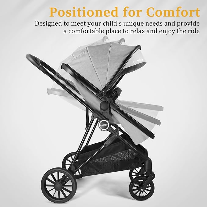 Lite 2.0 Baby Stroller with Newborn Mode, 2-in-1 Foldable Infant Stroller with - Image 3