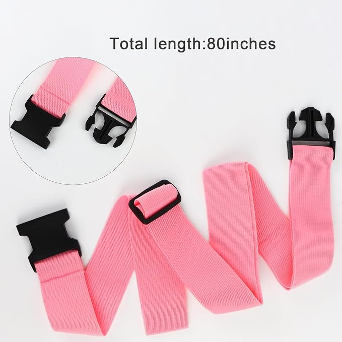 4Pcs Luggage Straps for Suitcase Travel Accessories TSA Approved, 80In Long - Image 3