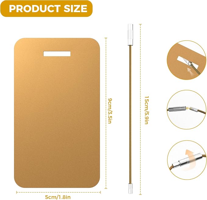 Personalized Luggage Tags, Custom Luggage Tags 4 Pack TSA Approved Double Sided - Image 4