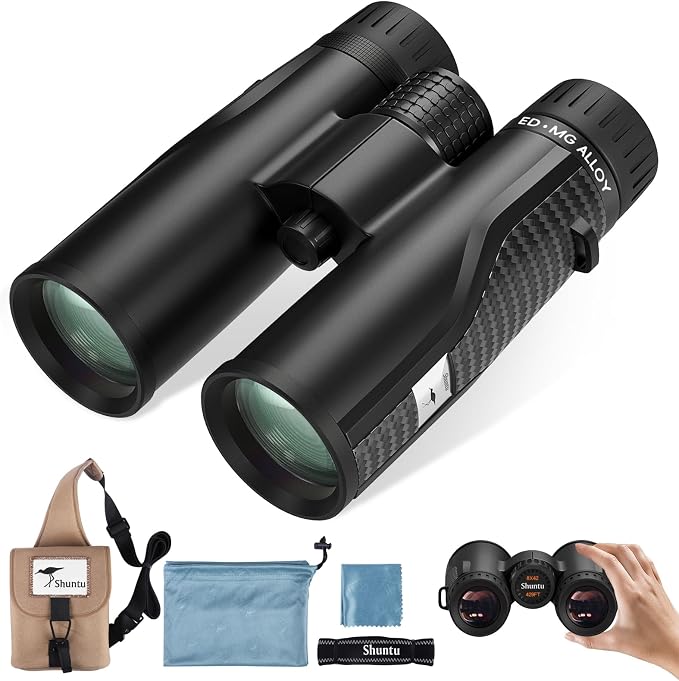 Premium ED Binoculars 10x42 for Adults by PEIKETAO