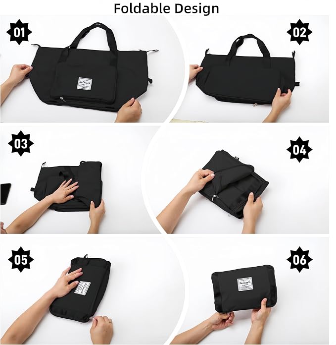 Large Capacity Foldable Travel Bag, Expandable lightweight Carry on Bag - Image 6