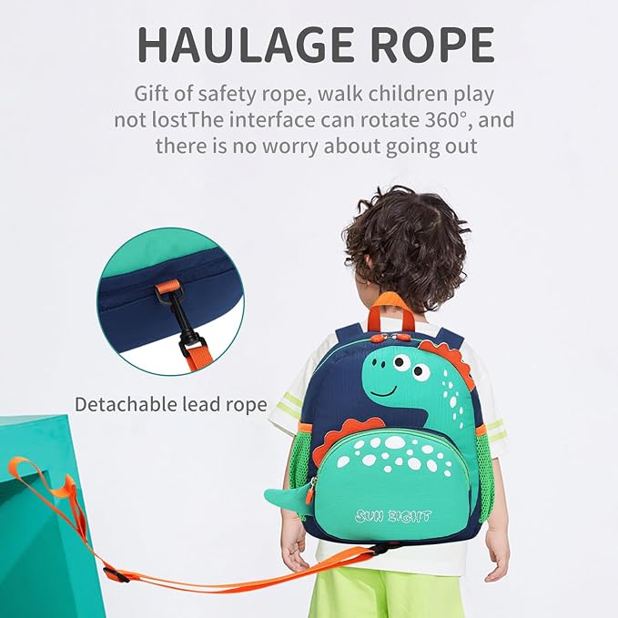 SUN EIGHT Toddler Backpack for Girls Kids Backpack Cute 3D Cartoon School Bag - Image 2
