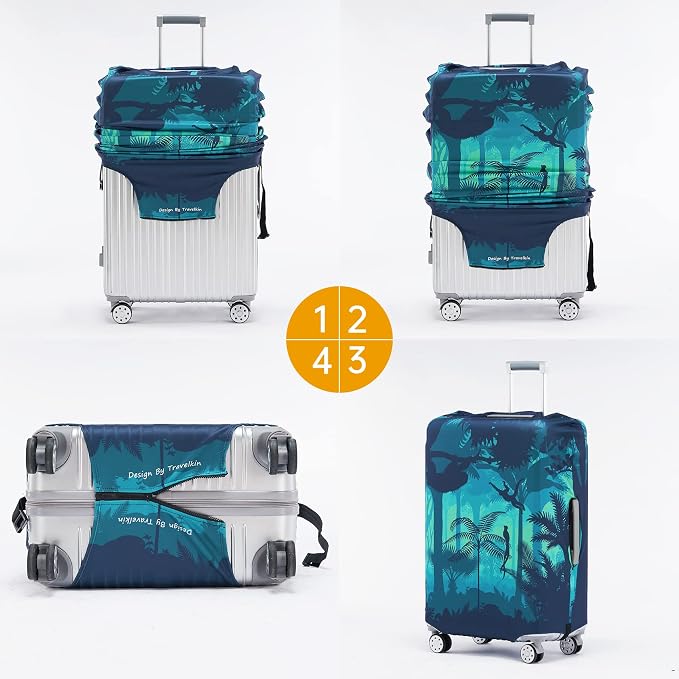 Travelkin Luggage Cover Washable Suitcase Cover Suitcase Protector Anti-scratch - Image 7