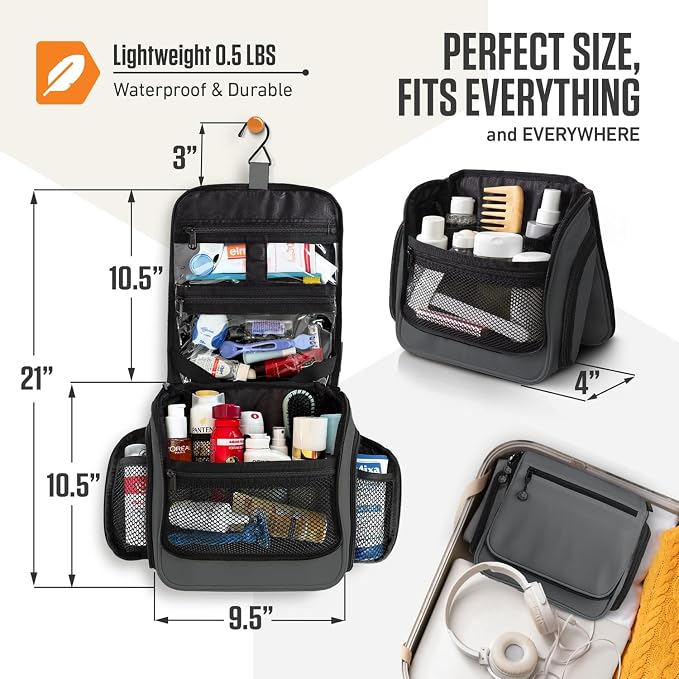 VENTURE 4TH Hanging Travel Toiletry Bag - Image 2