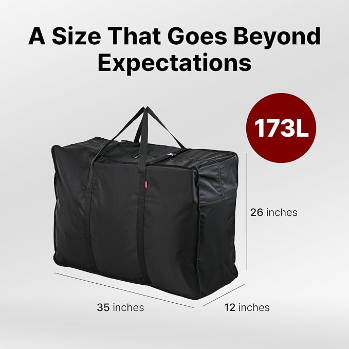 Plago Professional Quality Nylon Extra Large Duffel Bag, Lightweight Foldable - Image 2