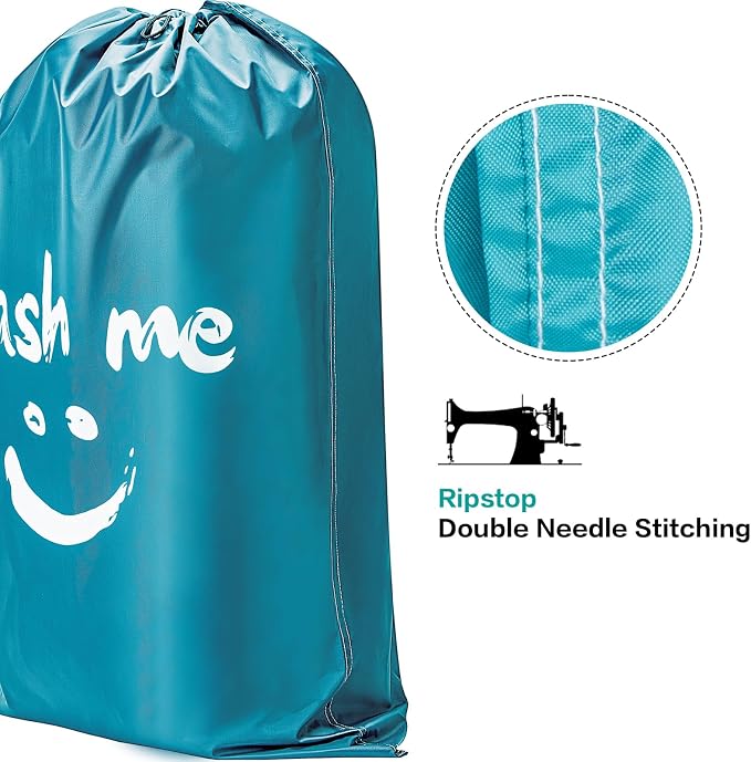 HOMEST XL Wash Me Travel Laundry Bag, Dirty Clothes Organizer, Large Enough to - Image 2