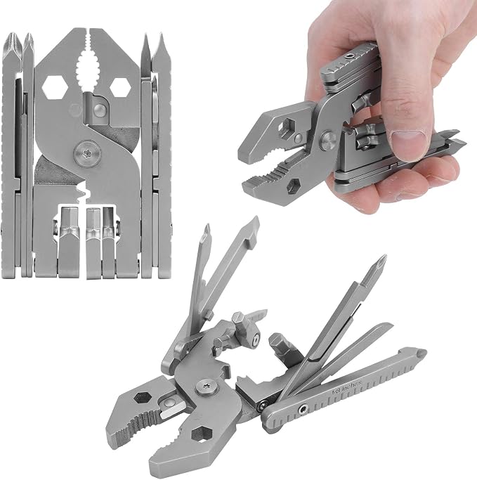 Multitool, Outdoor 25in1 MultiFunctional Pliers Kit Stainless Steel Multitool - Image 8