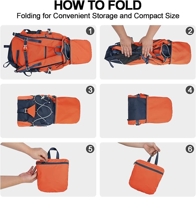 Seektop 20L Ultra Lightweight Waterproof Hiking Backpack Small Outdoor Foldable - Image 7