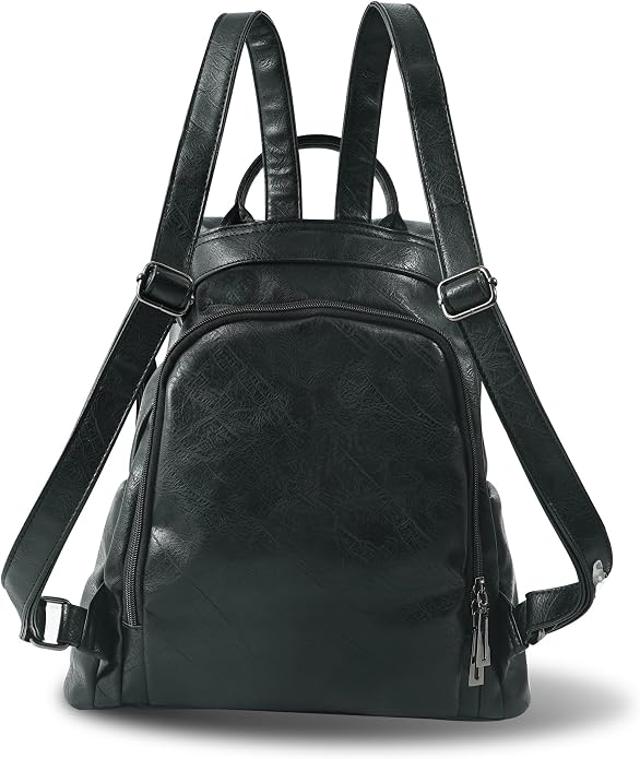 Women Backpack Purse PU Leather Anti-theft Casual Shoulder Bag Fashion Ladies - Image 3