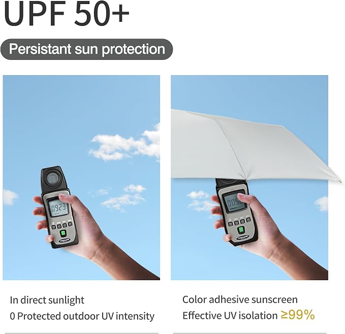 Color Glue Coating Sun Umbrella UV Protection Compact Folding Windproof - Image 7