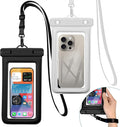 IPX8 Floating Waterproof Phone Pouch 2-Pack, 7.2 Inch Waterproof Pouch by Welcometothesun