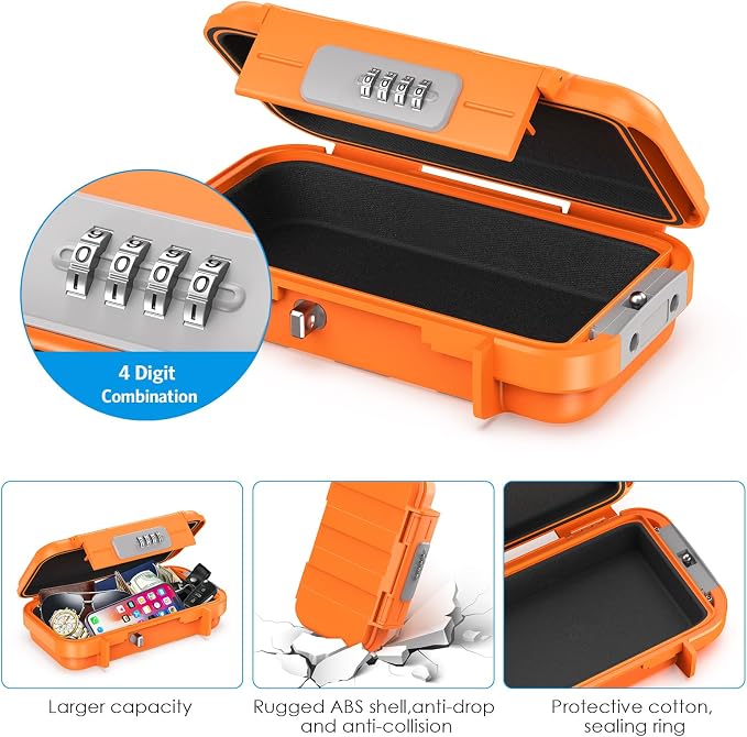 AMIR Portable Combination Lock Box, Security Case Lock Box - Image 3