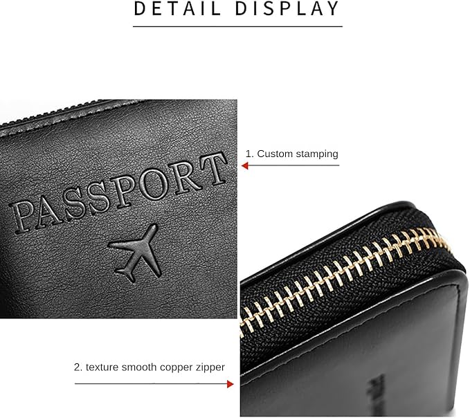 Rowgins Rfid Blocking Passport Holder Wallet, Rowgins Rfid Passport Holder - Image 7