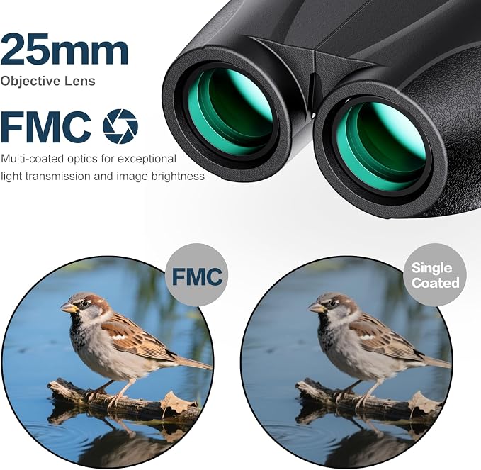 20x25 Compact Binoculars for Adults and Kids, High Power Adults Binoculars - Image 3
