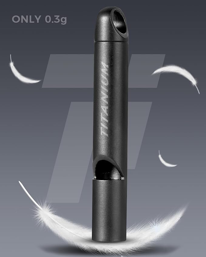 Titanium Emergency Whistle, Survival Safety Whistles - Image 3