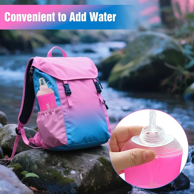 AXEN Soft Flask TPU Foldable Running Hydration Flask, Soft Collapsible Water - Image 4