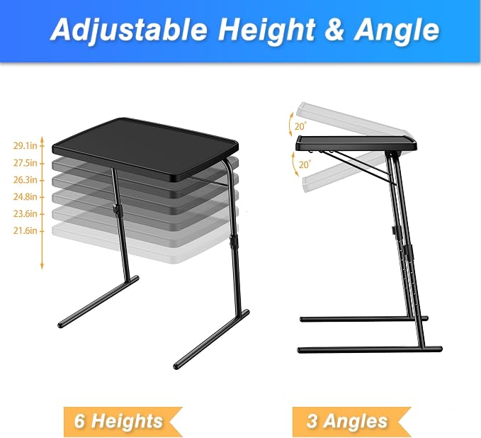 Max TV Tray Table, Allpop Adjustable Large TV Tray - Image 6