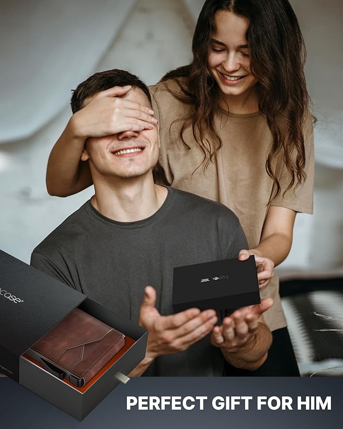 typecase Tactical Wallet for Men Card Holder: Pop Up Card Case, Genuine Leather - Image 6
