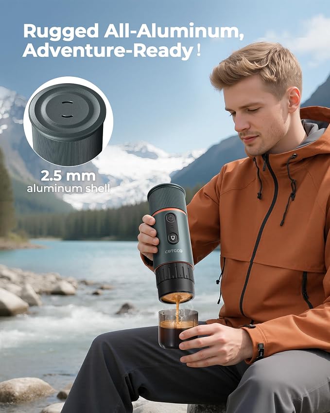 Portable Espresso Maker 20 Bar Self‑Heating & Auto-off | 13500 mAh Battery - Image 2