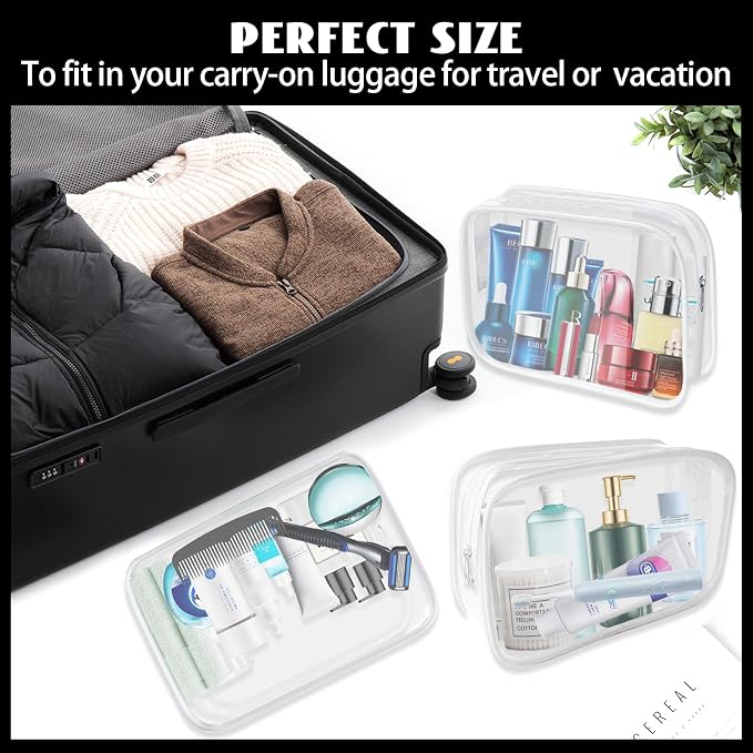 16 Pack Waterproof Cosmetic Bag TSA Approved Toiletry Bag, Portable Travel Pouch - Image 8