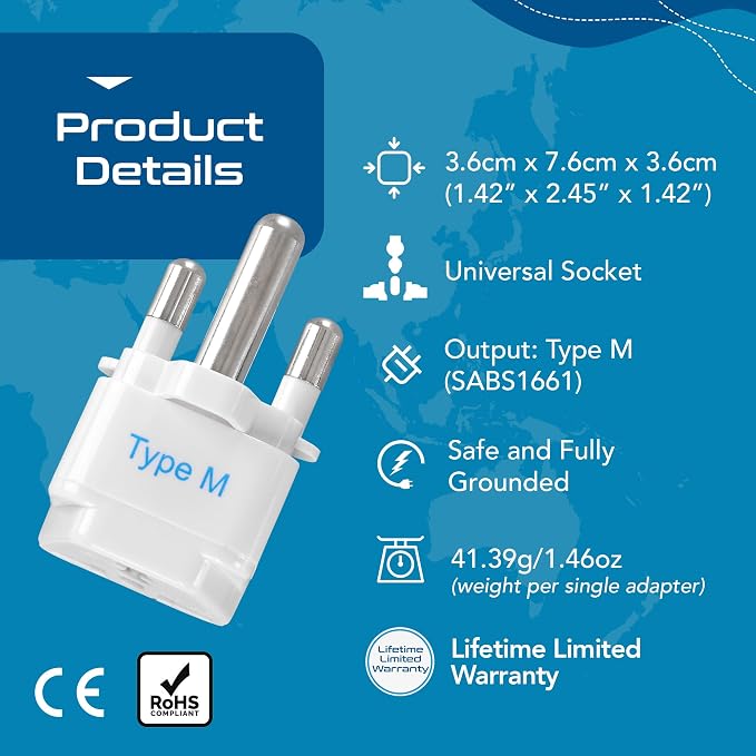 Ceptics South Africa Travel Plug Adapter - Image 4