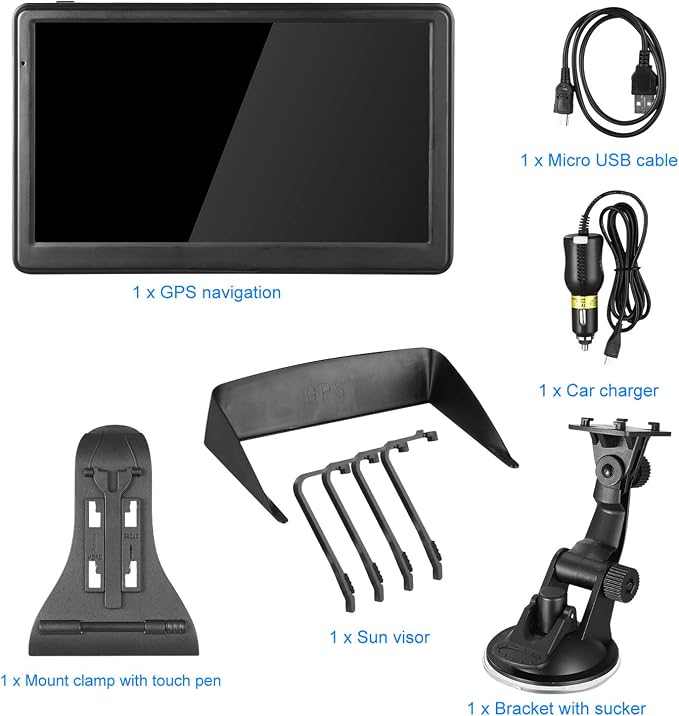 GPS Navigation for Car, Latest 2025 Map, 7 inch Touch Screen Real Voice Spoken - Image 7