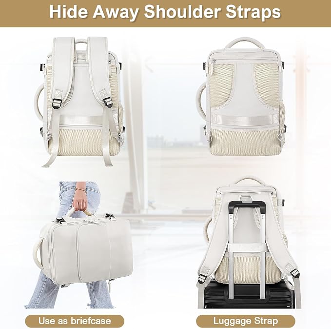 Travel Backpack for Women, Carry On Backpack Flight Approved, Personal Item - Image 8