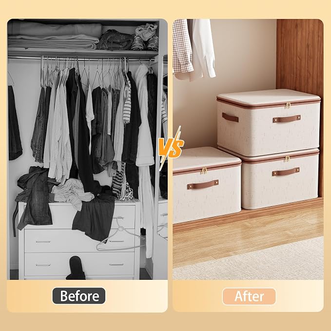 Tuza 3 Pcs Rigid Storage Bins - Image 4