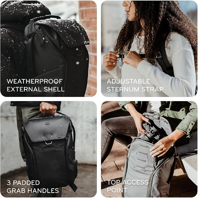 Peak Design Everyday Backpack V3 20L, MagLatch Top, Dual Side Access, FlexFold - Image 3