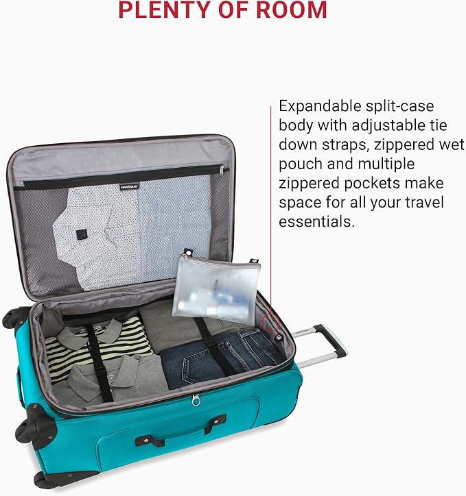 SwissGear Sion Softside Expandable Luggage, Checked-Large 29-Inch - Image 5
