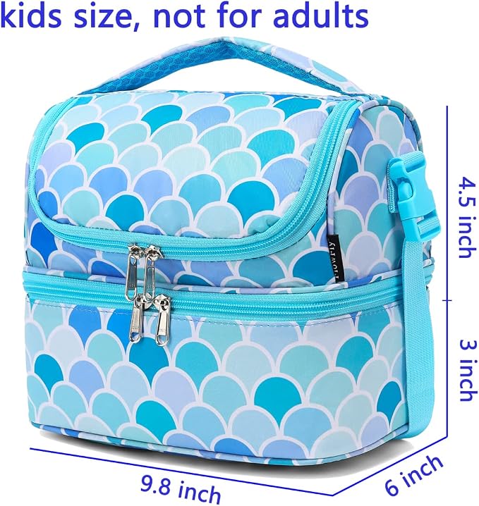 FlowFly Double Decker Cooler Insulated Lunch Bag Large Tote - Image 3