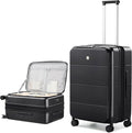 Hanke Hardside Expandable Checked Luggage, 24 Inch Top Opening Trunk Luggages by Hanke