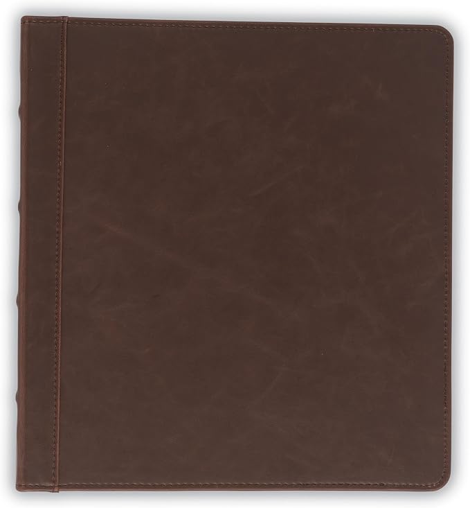 Samsill Vintage Leather Binder, 1.5 Inch Round Ring, Letter Size 8.5x11 - Image 4